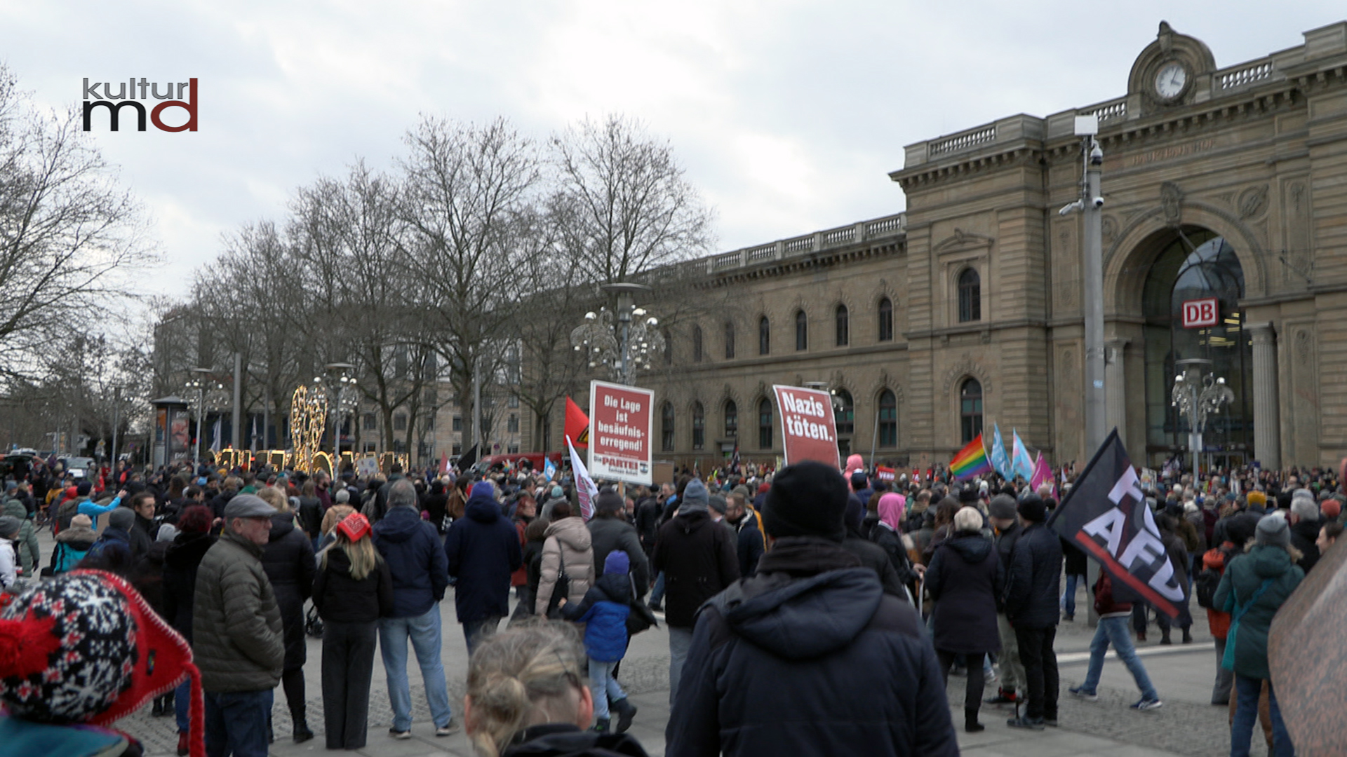 Großdemonstration in Magdeburg gegen Rechtsextremismus