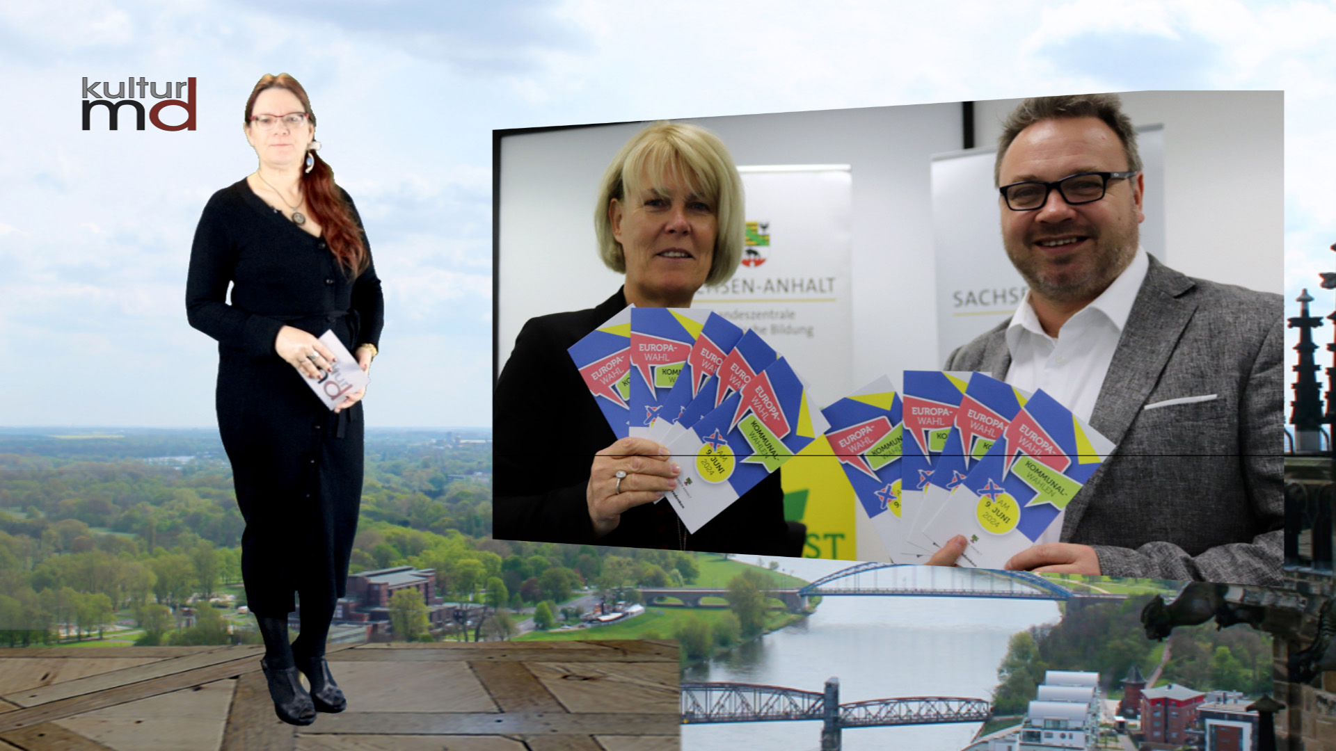 LpB: Flyer mit Informationen zu den Wahlen am 9. Juni 2024