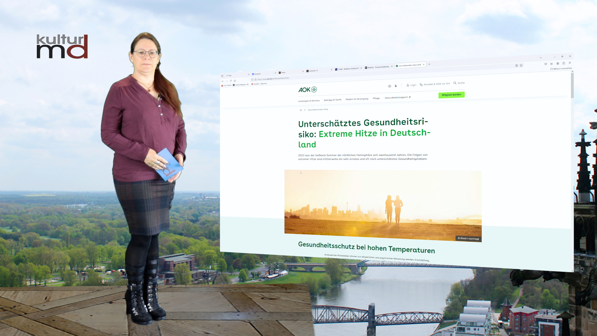 AOK Umfrage Hitzewellen: Menschen in Großstädten am meisten betroffen