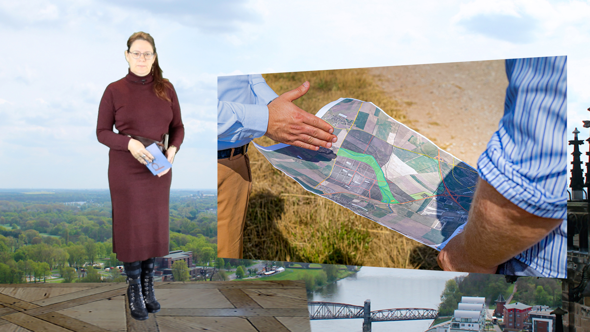 Intel-Baustelle: temporäre Zufahrt,  Trinkwasserleitung auf dem Intel-Gelände umverlegt