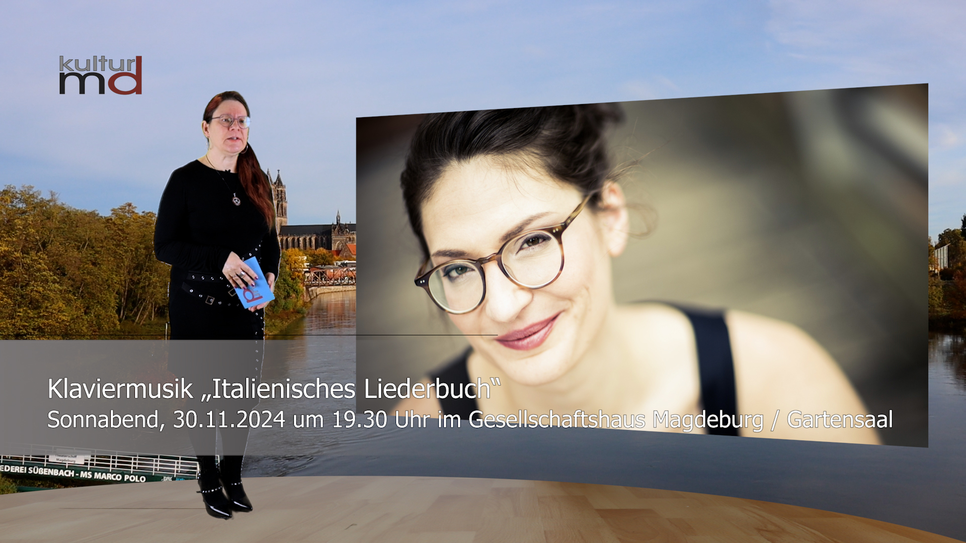 22.11.24: Klaviermusik „Italienisches Liederbuch“  Sonnabend, 30.11.2024 um 19.30 Uhr im Gesellschaftshaus Magdeburg / Gartensaal