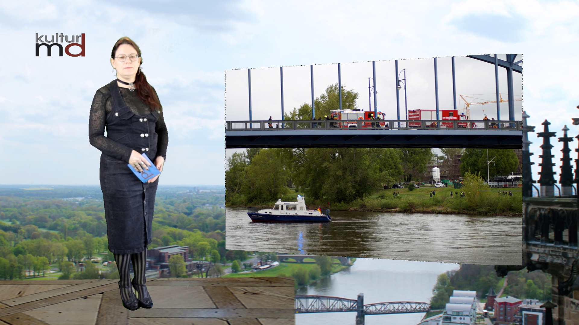 Spektakuläre Einsatzübungen der Feuerwehr auf und an der Elbe